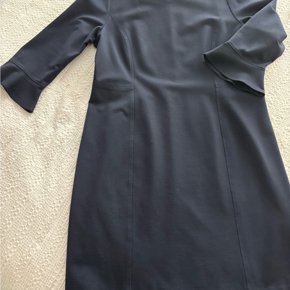 Talbots Classic Navy Long Sleeve Dress